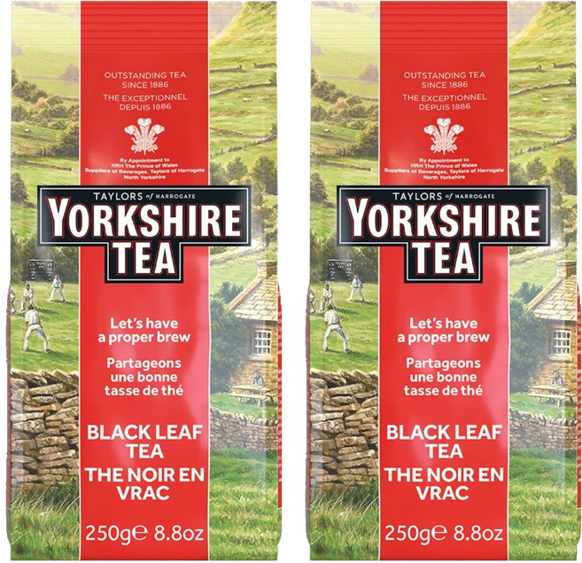 TAYLORS 泰勒茶 YORKSHIRE TEA 約克夏 約克夏茶葉, 250g, 1包, 2包