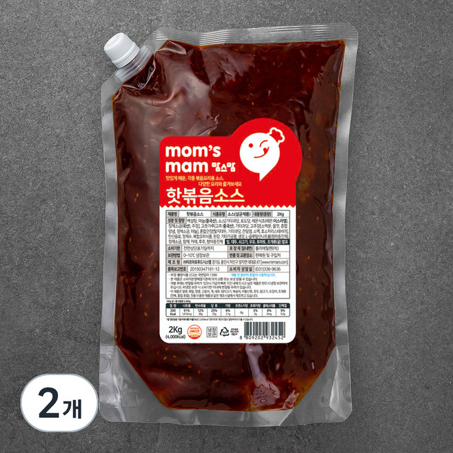 맘스맘 핫볶음소스, 2kg, 2개