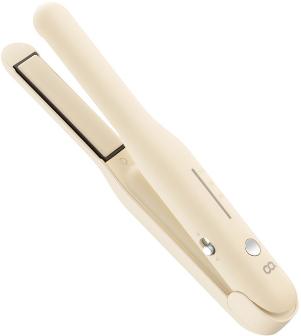 오아 무선 미니 휴대용 뿌리 볼륨 앞머리 고데기, 베이지, OHA-011BE