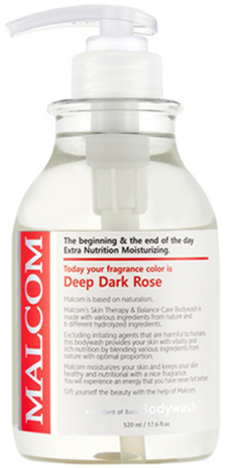 말콤 바디워시 딥 다크로즈, 520ml, 1개