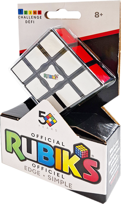 Rubik's Edge 魯比克魔術方塊 8歲以上, 3 x 3 x 1入門款, 1個