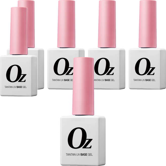 오즈네일 탄탄 베이스 젤, 투명, 10g, 6개