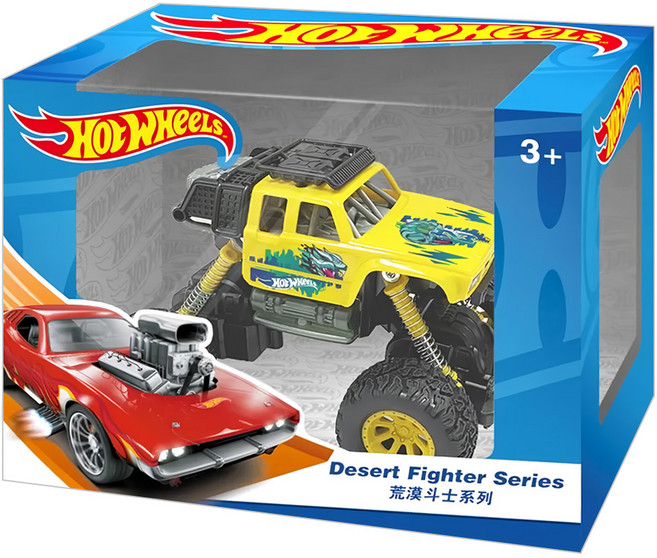Hot WHeeLs 風火輪 荒漠鬥士系列 玩具車, 顏色隨機 荒漠鬥士系列, 1盒