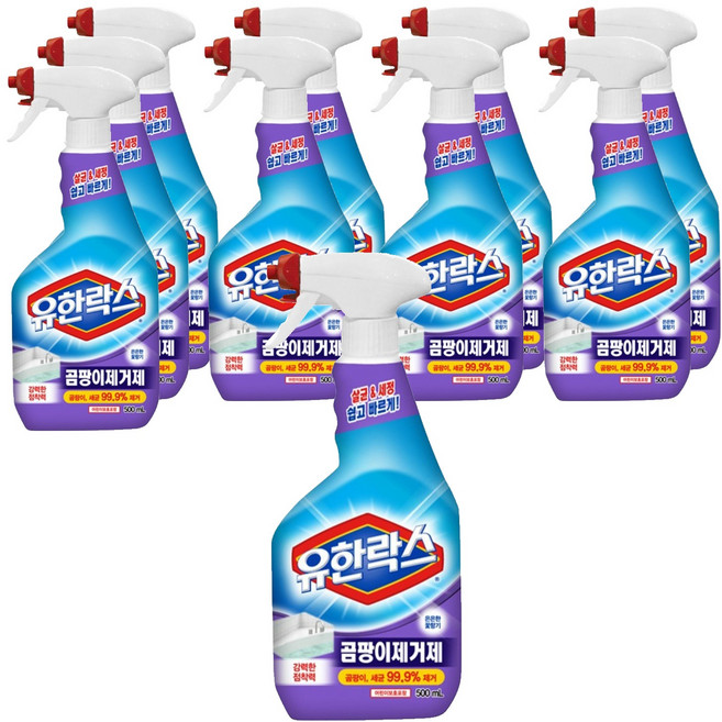 유한락스 곰팡이제거제, 500ml, 10개