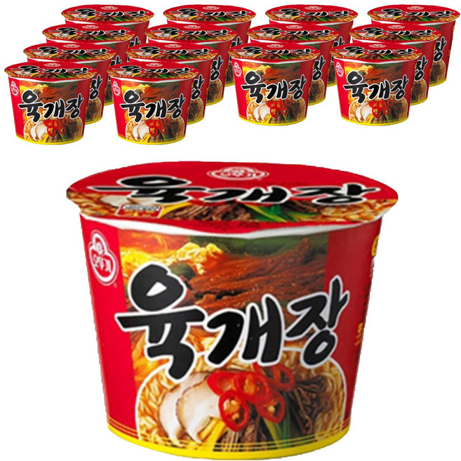 오뚜기 육개장 용기 110g, 15개