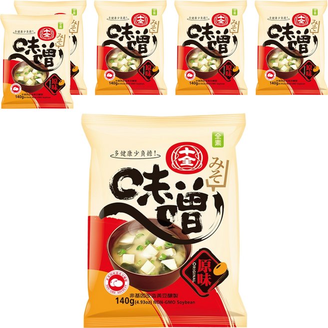 十全 味噌, 140g, 6包