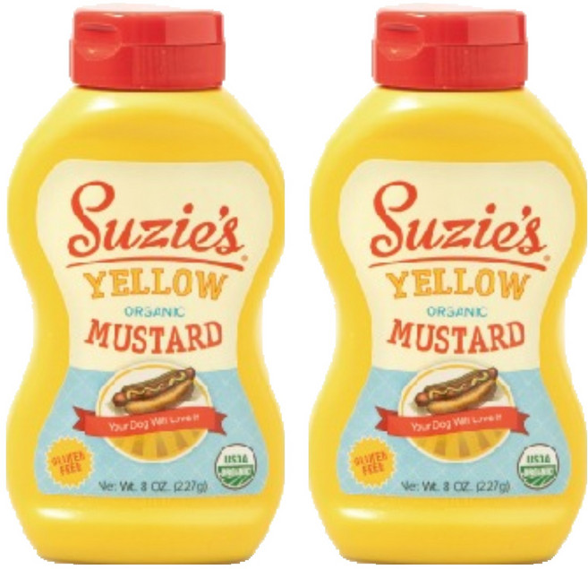 수지스 유기농 옐로우 머스터드, 2개, 227g