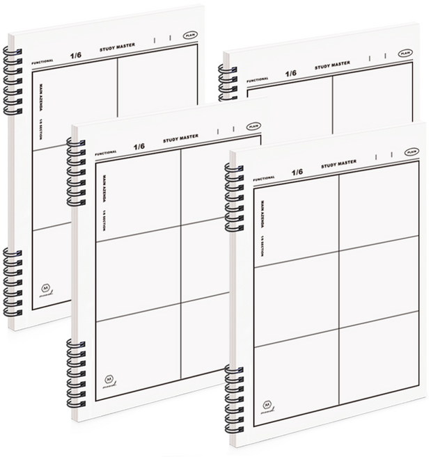 It spring 좌철 6분할 노트, 4개