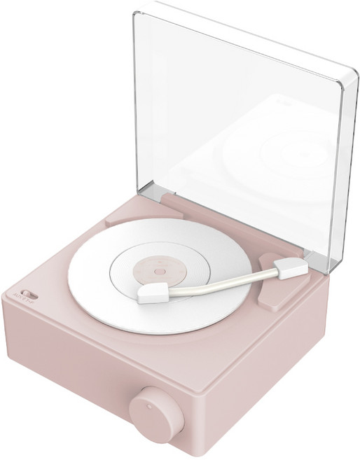 부이 턴테이블 블루투스 스피커 booie-x11, booie-x11-PK, SANDPINK