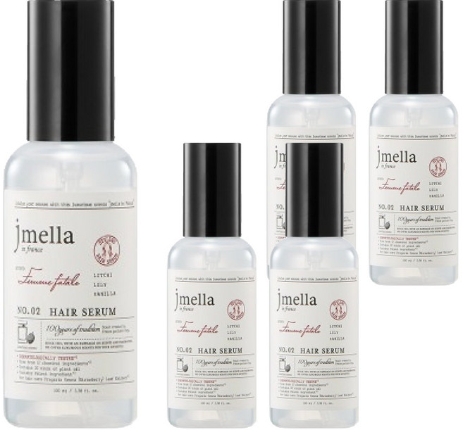 제이멜라 인 프랑스 팜므파탈 헤어 세럼, 100ml, 5개