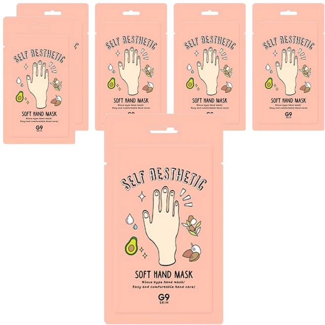 지나인스킨 셀프 에스테틱 소프트 핸드 마스크, 5ml, 6개 - 쿠팡