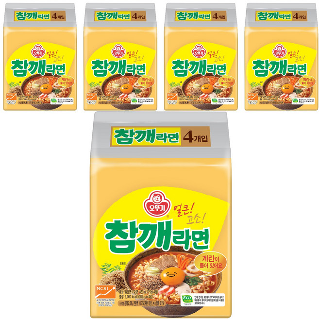 오뚜기 참깨라면 115g, 20개