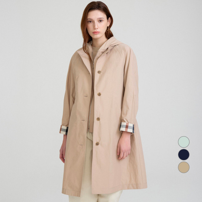 닥스 여성용 레이어드 롱코트 DLCO5BE17