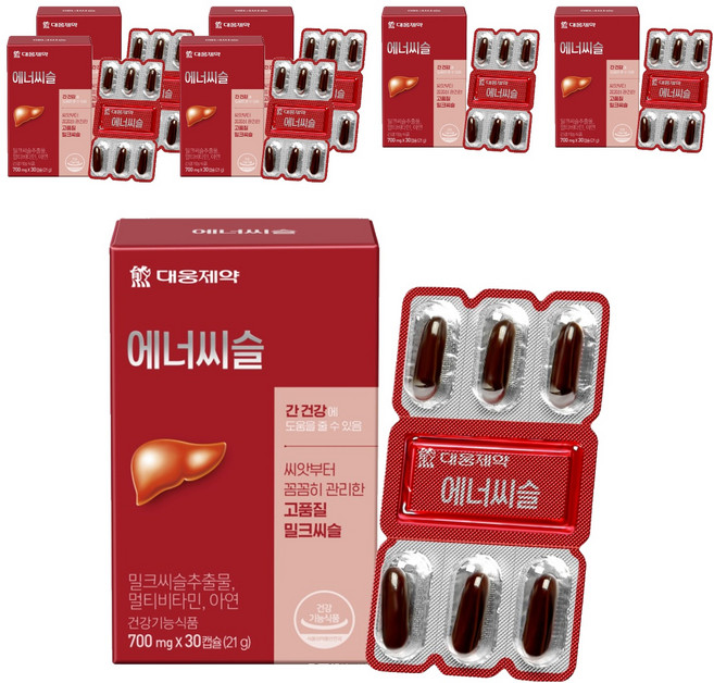 에너씨슬 밀크시슬, 30정, 7개