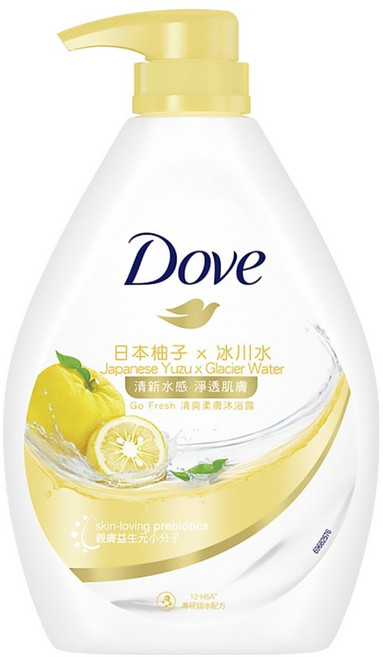 Dove 多芬 活力柚香沐浴露, 900ml, 1瓶