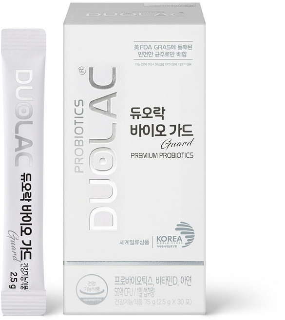 듀오락 바이오 가드 유산균, 75g, 1개