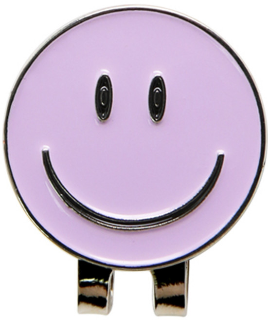 카시야골프 스마일 볼마커, 퍼플, 1개