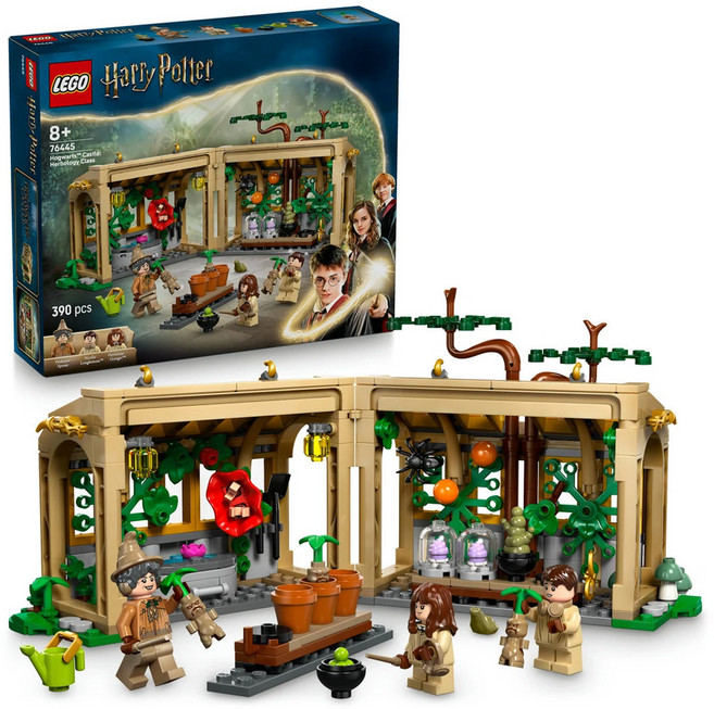 LEGO 樂高 哈利波特 霍格華茲TM 城堡 藥草學課 HogwartsTM Castle: Herbology Class 76445, 1組, 霍格華茲TM 城堡 藥草學課 咖啡色 + 綠色