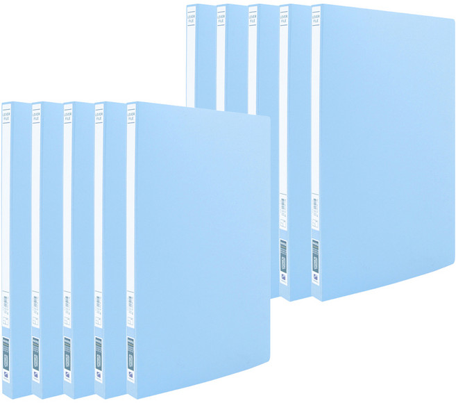 희망사무포인트 PP 레바 펀치리스 화일 A4, 하늘, 10개