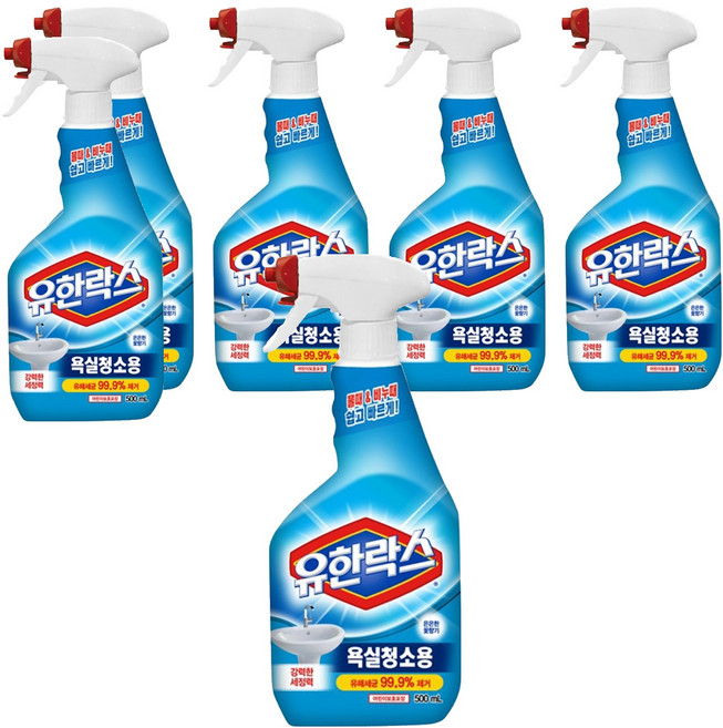 유한락스 욕실청소용 세정제, 500ml, 6개