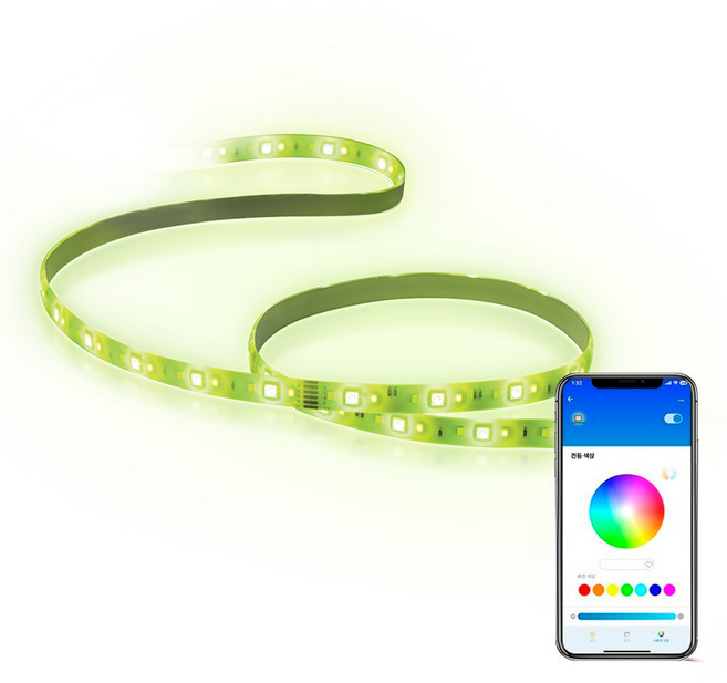 필립스 위즈 led 줄조명 라이트스트립 2m, 1개