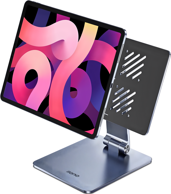 Llano iPad 鋁合金磁吸平板支架 iPadPro12.9, 1個, P9, 深空灰