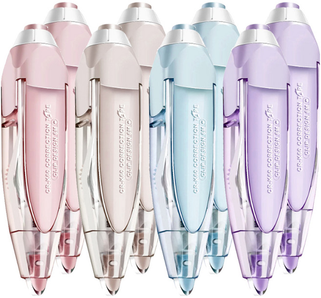 DADA 自動修正帶 6m 4款, 2套, 藍色, 紫色, 粉紅色, 棕色