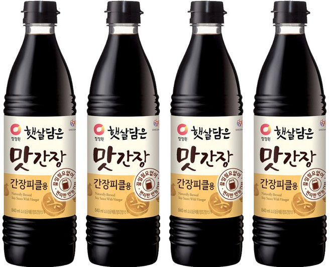 햇살담은 맛간장 간장피클용, 840ml, 4개