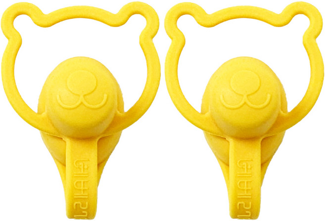 베베2781 유아용 이유식 파우치 흘림방지 토퍼, 100ml, 2개, C 2 옐로우