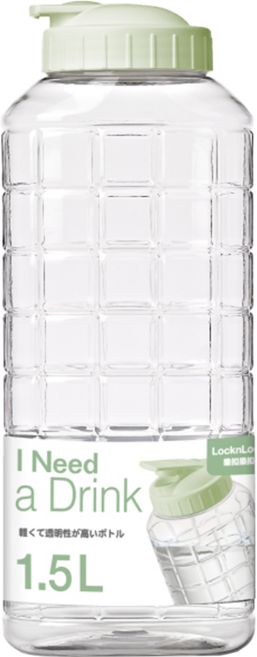 LocknLock 樂扣樂扣 夏日沁涼水壺 B1C24, 莫蘭迪綠, 1.5L, 1個