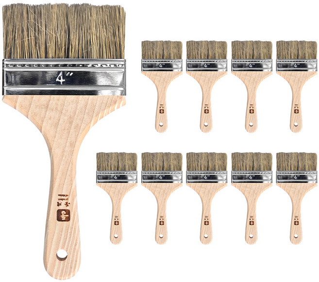 월드크린 다용도 나무 청소 붓, 10개