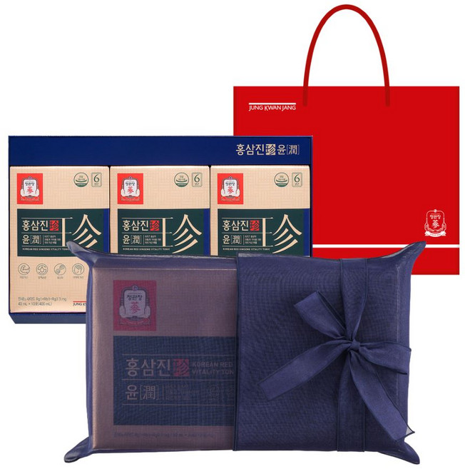 정관장 보자기 포장 홍삼진윤 30p + 쇼핑백, 1.2L, 1개