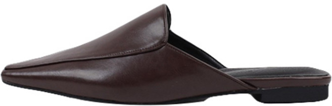 여성용 스틸레토 심플 스티치 뮬 2cm d36