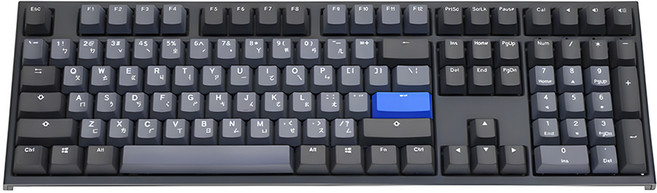 Ducky One 2 Skyline 天際線 100% 中文 機械式鍵盤 Cherry 茶軸, DKON1808-BTWPDZHBS, 黑色 + 灰色 + 藍色