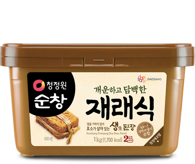 청정원순창 재래식 생된장, 1kg, 1개