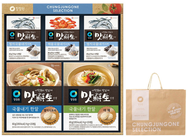 清淨園 Taste Teach 味鮮生 調味複合2號禮盒組 + 購物袋, 1套