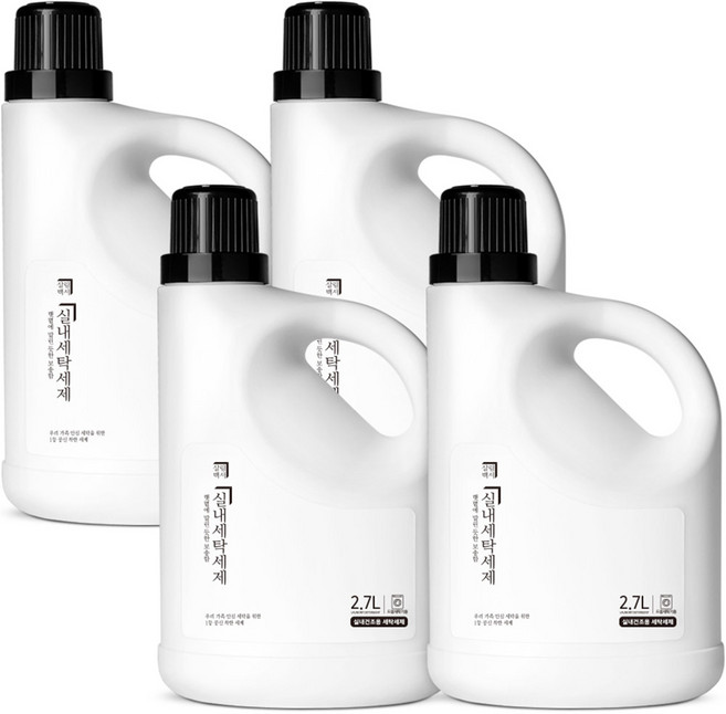 살림백서 실내건조용 세탁세제 드럼용 본품, 2.7L, 1개입, 4개