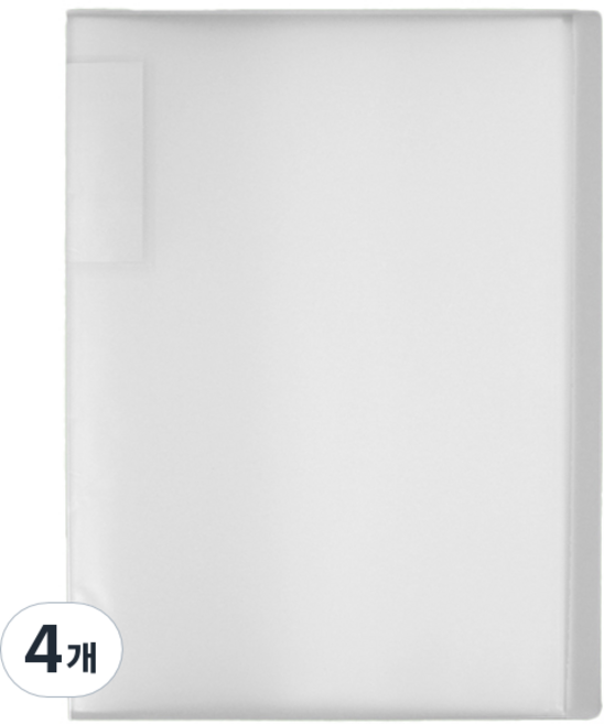 Tree A4 인덱스 클리어파일 30p, 화이트, 4개