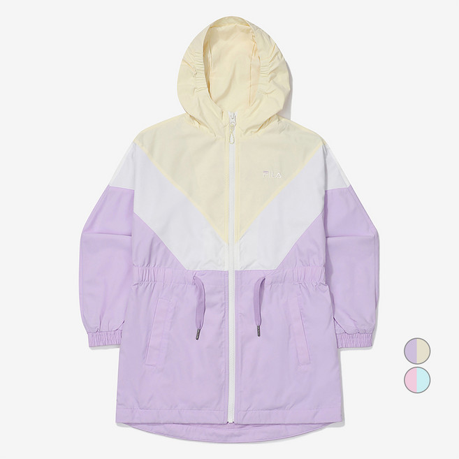 휠라키즈 아동용 브이블럭 롱자켓 FK2JKF1110F