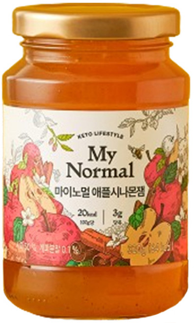 마이노멀 애플시나몬잼, 320g, 1개