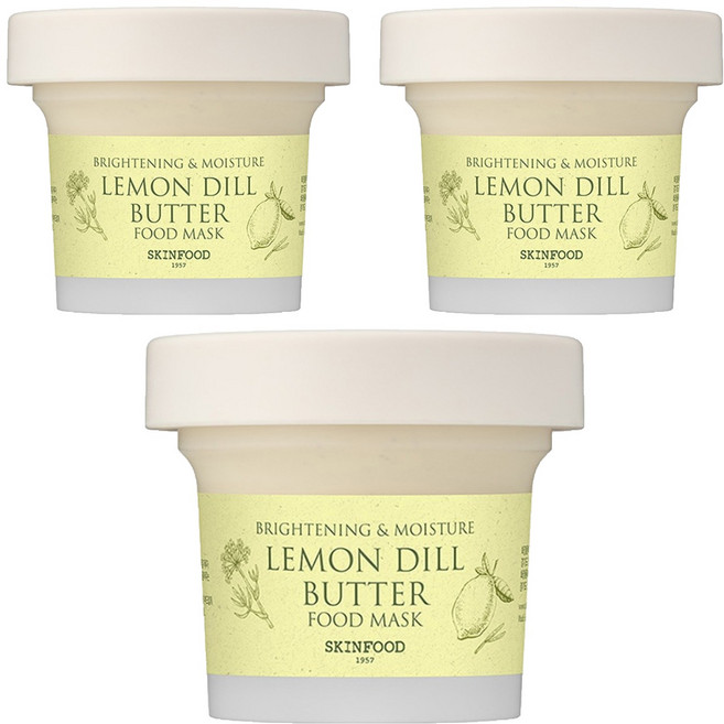 스킨푸드 레몬 딜 버터 푸드마스크, 1개입, 3개