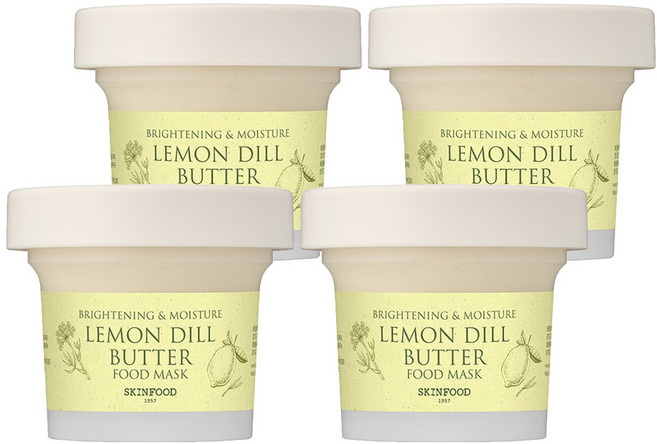 스킨푸드 레몬 딜 버터 푸드마스크, 1개입, 4개
