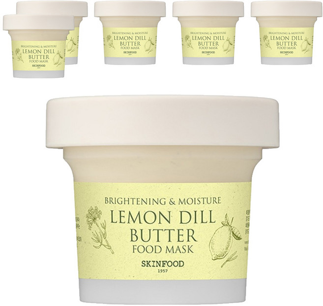 스킨푸드 레몬 딜 버터 푸드마스크, 1개입, 6개
