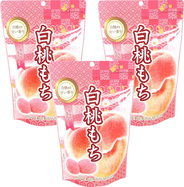 세이키 복숭아 모찌, 3개, 120g