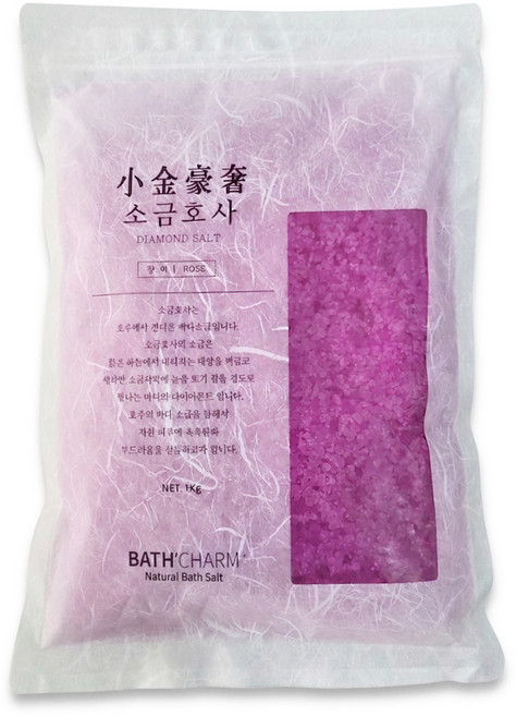 바스참 다이아몬드솔트 입욕제 장미, 1개, 1kg
