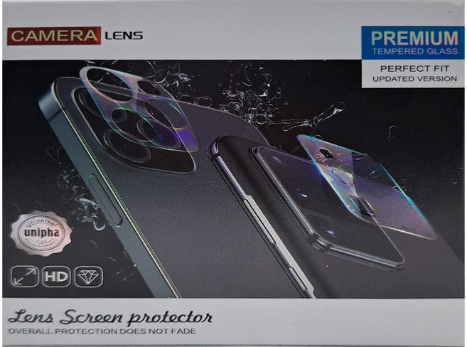 Timo 一片式全包覆 3D立體透明鏡頭貼 耐刮耐磨防摔 9H強化玻璃 航太鋁合金 防水防塵雙重保護, 1個