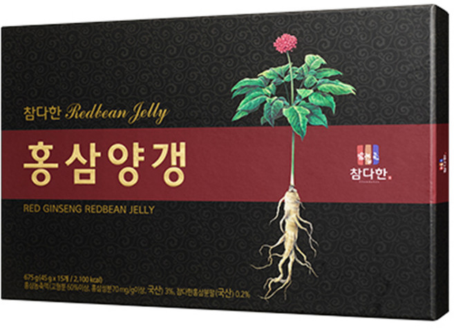 참다한 홍삼양갱 15p, 675g, 1개
