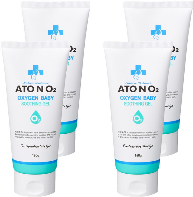 아토앤오투 옥시젠 베이비 수딩젤, 160g, 4개