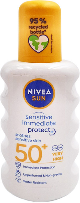 NIVEA 妮維雅 SUN 專業級防曬噴霧 SPF50+, 200ml, 1瓶