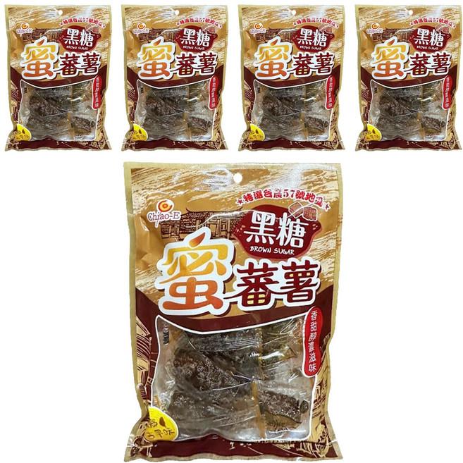 Chiao-E 巧益 蜜蕃薯 黑糖 全素, 200g, 5袋